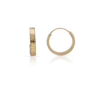 Aros oro 18kl greca - 12mm
