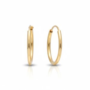 Aros oro 18kl tubo - 12mm