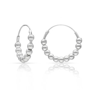Aros plata 925mm bolas - 15mm