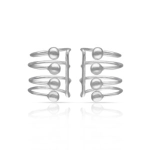 Pendientes plata 925mm cartilagos bolas