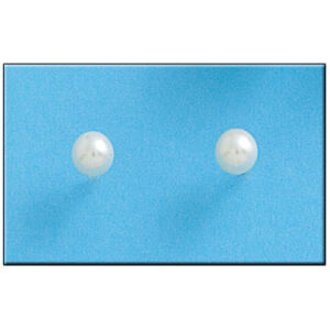 Pendientes plata 925mm perlas shell - 5mm