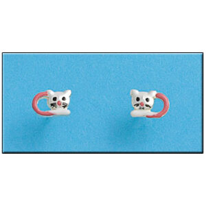 Pendientes plata 925mm gato