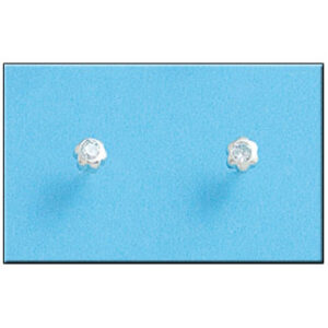 Pendiente plata 925mm flor circonita