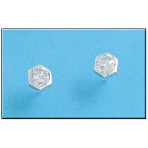 Pendiente plata 925mm hexagonal grande