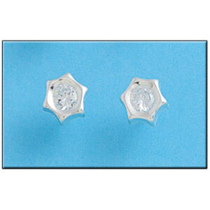 Pendiente plata 925mm estrella grande - 9mm