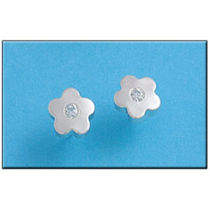 Pendiente plata 925mm flor circonitas