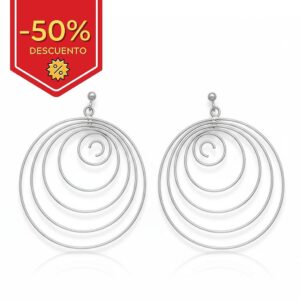 Pendientes espiral plata 925mm
