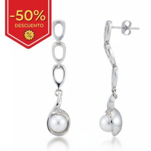 Pendientes plata 925mm perlas cultivadas
