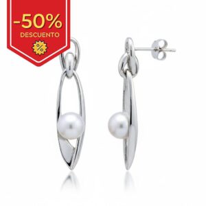 Pendientes plata 925mm perlas cultivadas