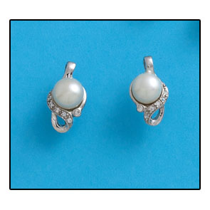 Pendientes perlas cultivadas plata 925mm