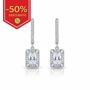 Pendientes plata 925mm circonitas