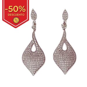 Pendientes plata 925mm circonitas