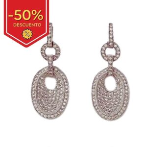 Pendientes plata 925mm circonitas