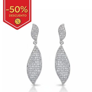 Pendientes plata 925mm circonitas