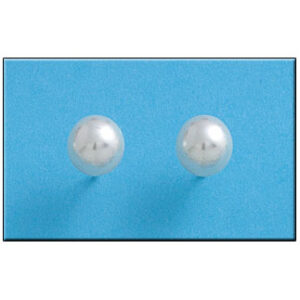 Pendientes plata 925mm perlas shell - 8mm