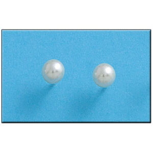 Pendiente plata 925mm perla shell - 6mm