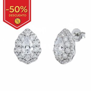 Pendientes plata 925mm lagrima