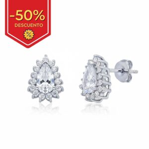 Pendientes plata 925mm lagrima