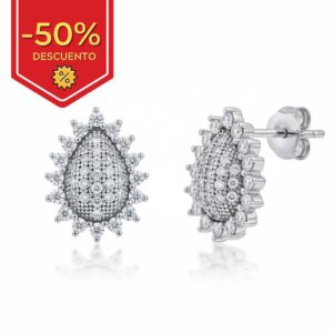 Pendientes plata 925mm lagrima