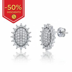 Pendientes plata 925mm ovalado