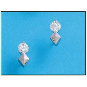 Pendientes plata 925mm circonitas