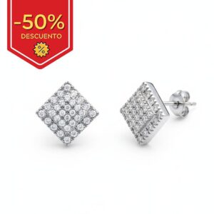 Pendientes plata 925mm circonitas