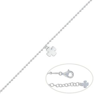 Pulsera plata 925mm trebol