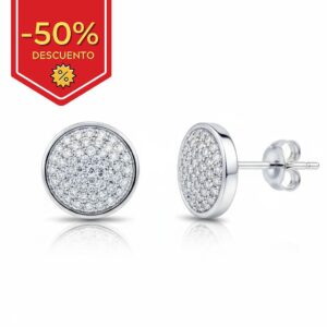 Pendientes plata 925mm redondo