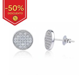 Pendientes plata 925mm redondo