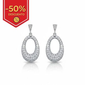 Pendientes plata 925mm circonitas