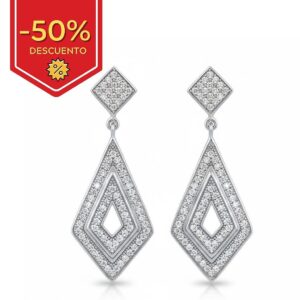 Pendientes plata 925mm circonitas