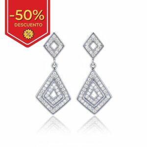 Pendientes plata 925mm circonitas