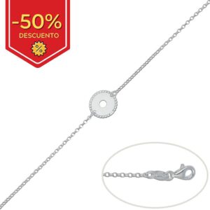 Pulsera plata 925mm circulo