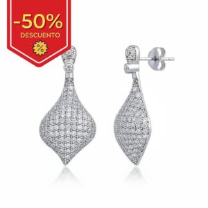 Pendiente plata 925mm circonitas