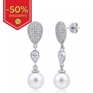 Pendientes plata 925mm perlas