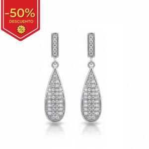 Pendientes plata 925mm circonitas