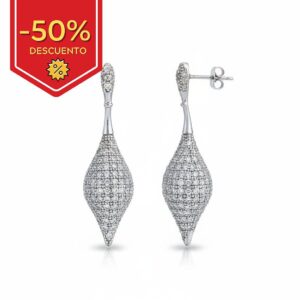 Pendientes plata 925mm circonitas