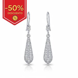 Pendientes plata 925mm circonitas
