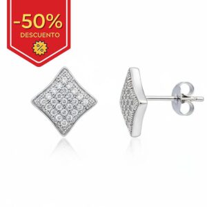Pendientes plata 925m cuadrado