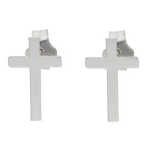 Pendientes cruz plata 925mm