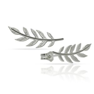 Pendientes plata 925mm trepadores hoja
