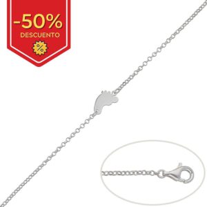 Pulsera plata 925mm pie