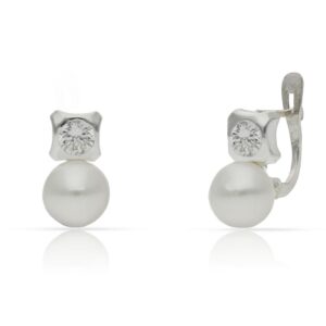 Pendientes plata 925mm perlas