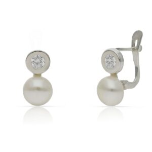 Pendientes plata 925mm perlas