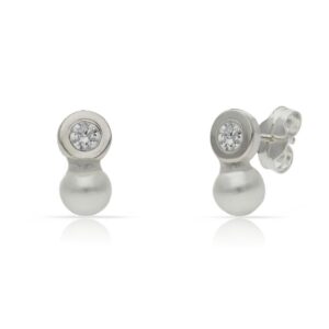 Pendientes plata 925mm perlas