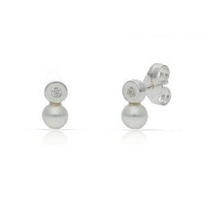 Pendientes plata 925mm perlas