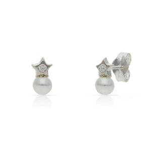 Pendientes plata 925mm perlas