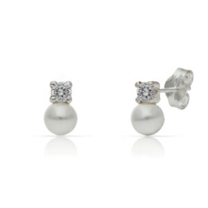 Pendientes plata 925mm perlas