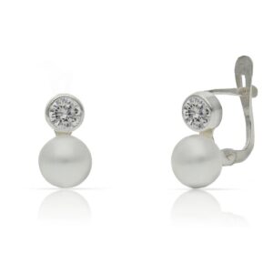 Pendientes plata 925mm perlas