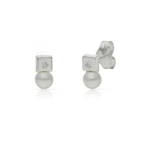 Pendientes plata 925mm perlas